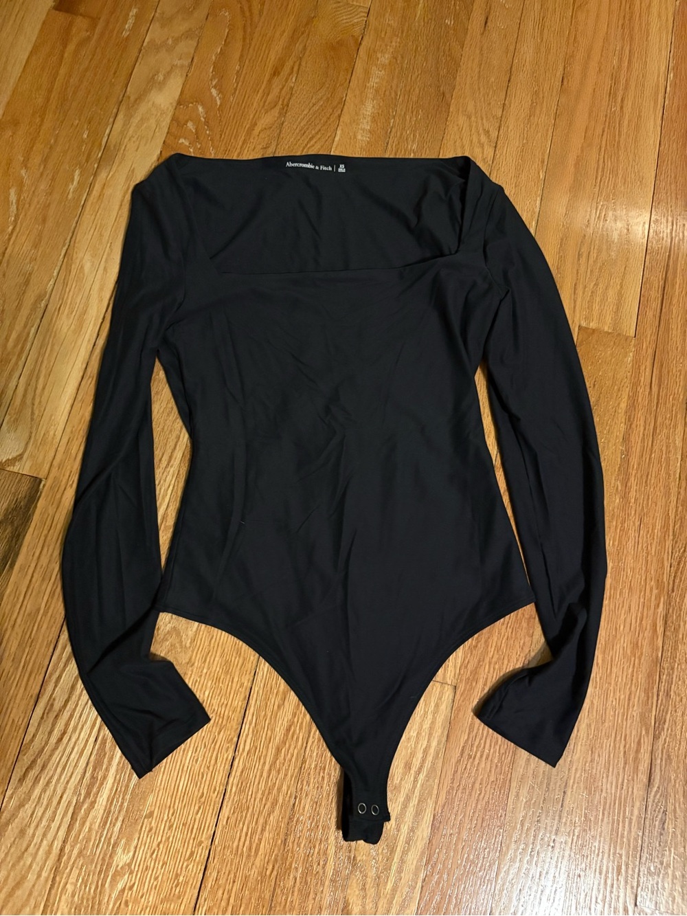 Abercrombie & Fitch Black Square Neck Body Suit